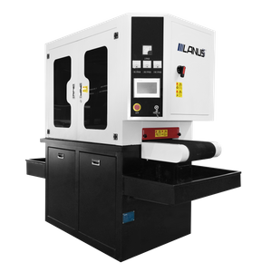 Machines for deburring and drawing metal surfaces with stable performance